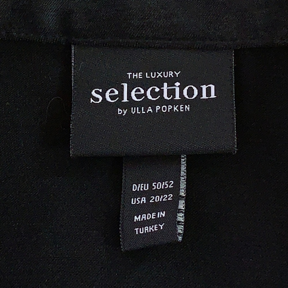 Ulla Popken Womens 20/22 Black Cupro Viscose Luxury Selection Midi Dress New - Picture 2 of 9